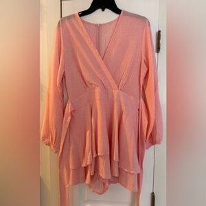 Pink Polka Dot Romper NWOT